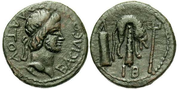 1 Assarion 博斯普鲁斯王国 (c. 438 BC[1] - c. 370 AD) 青铜 Mithradates III (?-46)